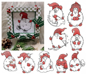 Stickserie - Winter Gnomes